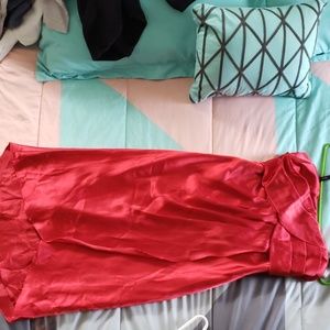 Red formal dress